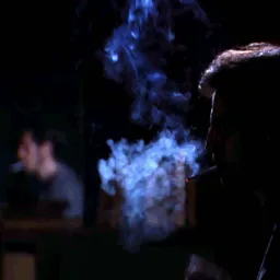 Pablo in 2008 filming and smoking